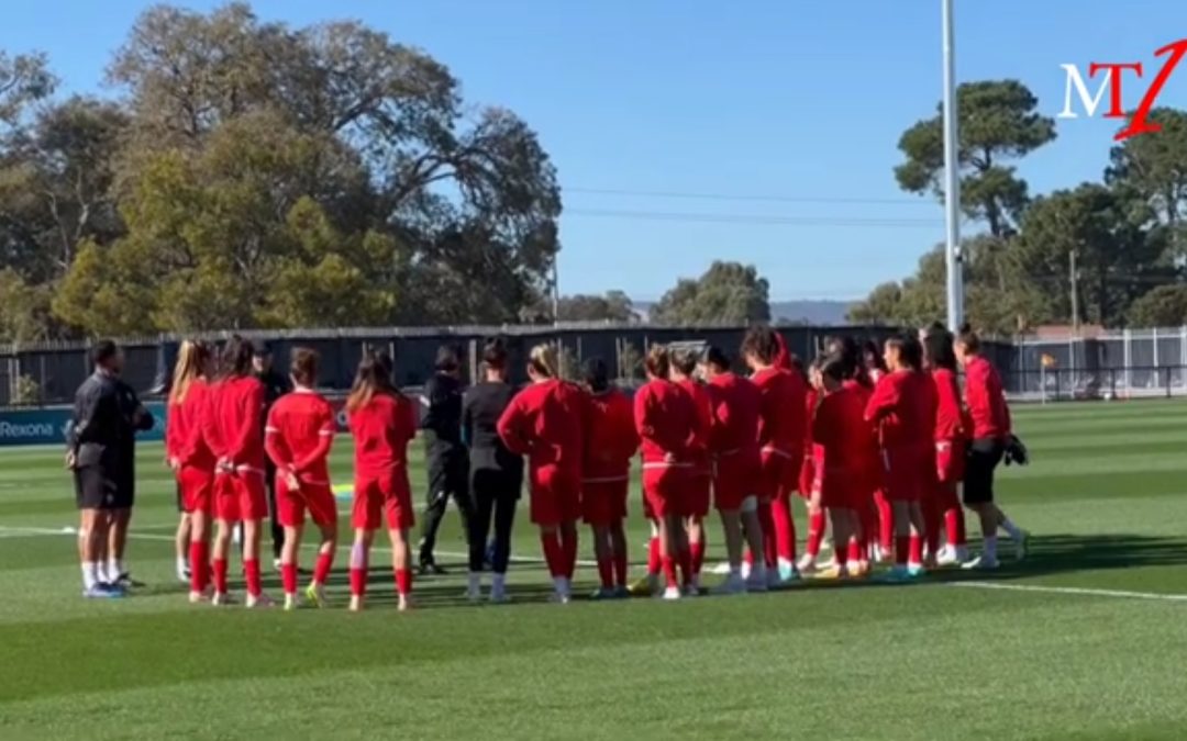 الحصة التدريبية للمنتخب النسوي قبل مواجهة كولومبيا بأستراليا