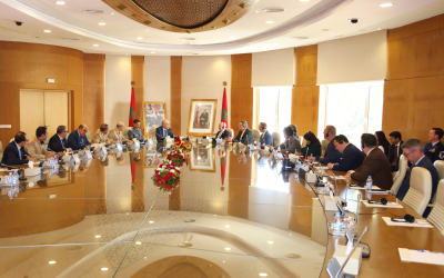 تنفيذا للتعليمات الملكية السامية، لوديي يستقبل وفدا من الكونغرس الأمريكي برئاسة السيد براين ماست